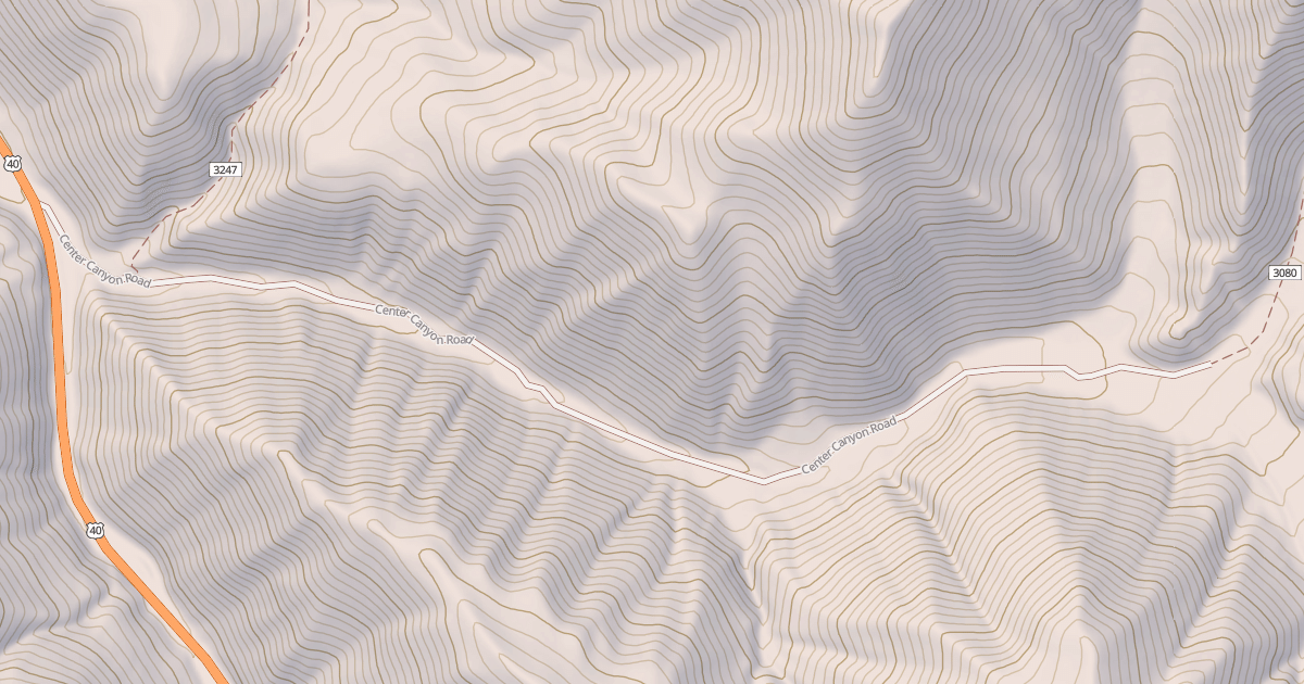 Map preview of CENTER CANYON