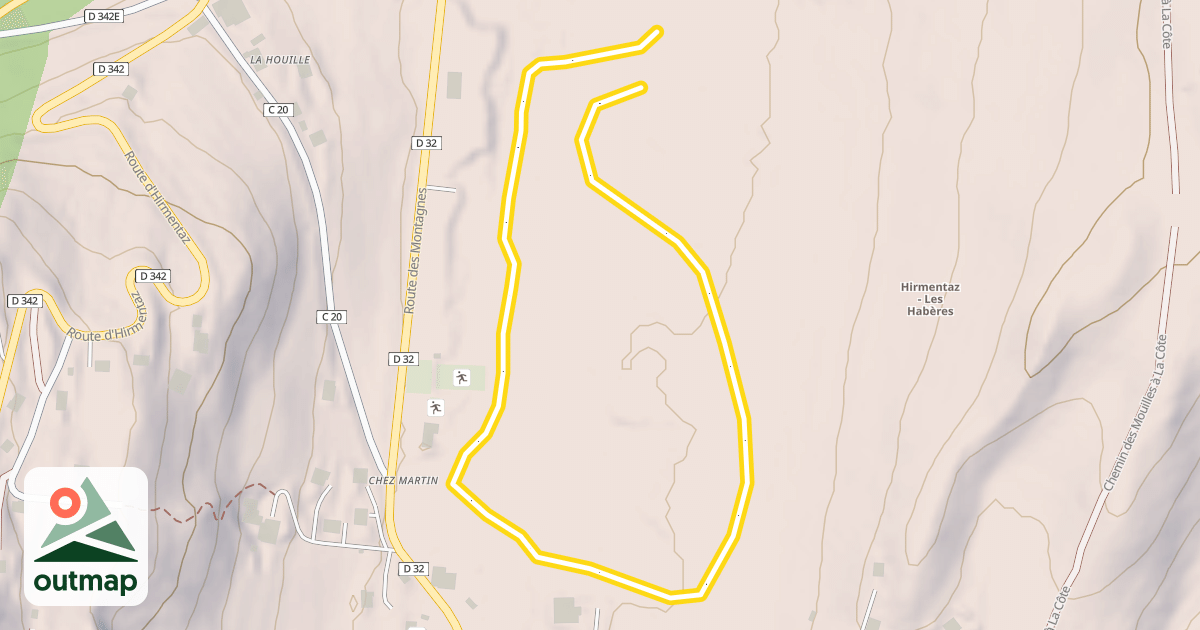 Map of La Tourbière