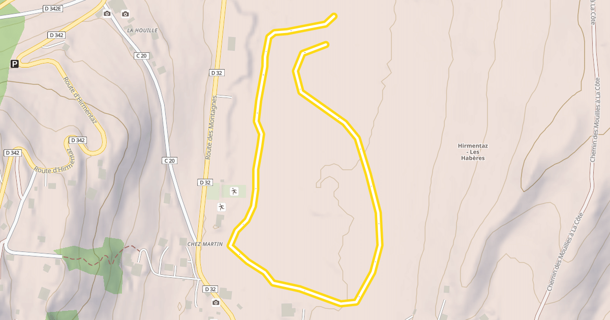 Map preview of La Tourbière
