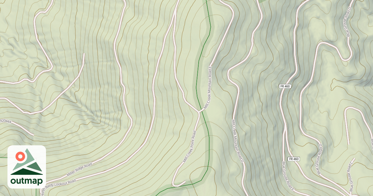 Map of MILL CREEK POINT