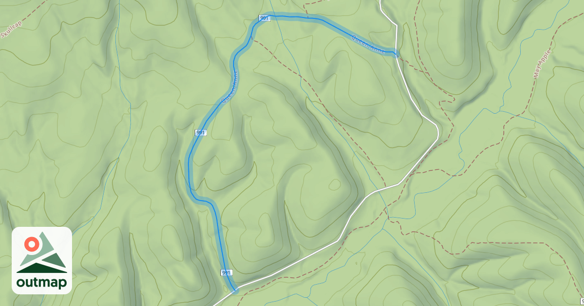 Map of Queen Anne
