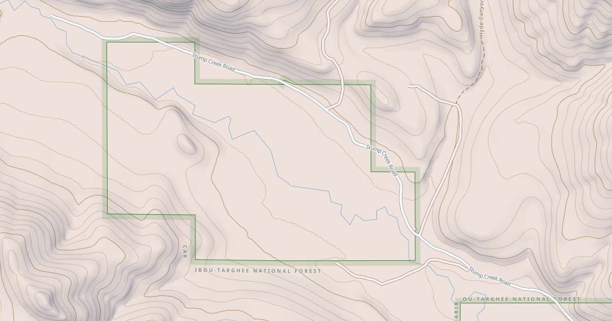 Map preview of STUMP CREEK