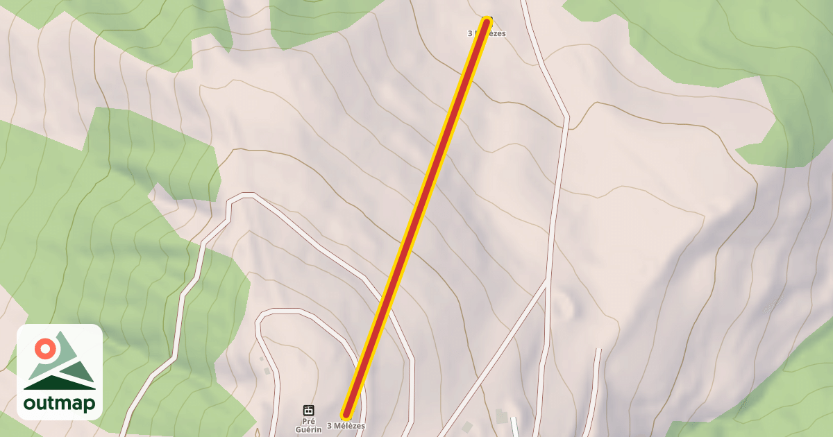 Map of 3 Mélèzes