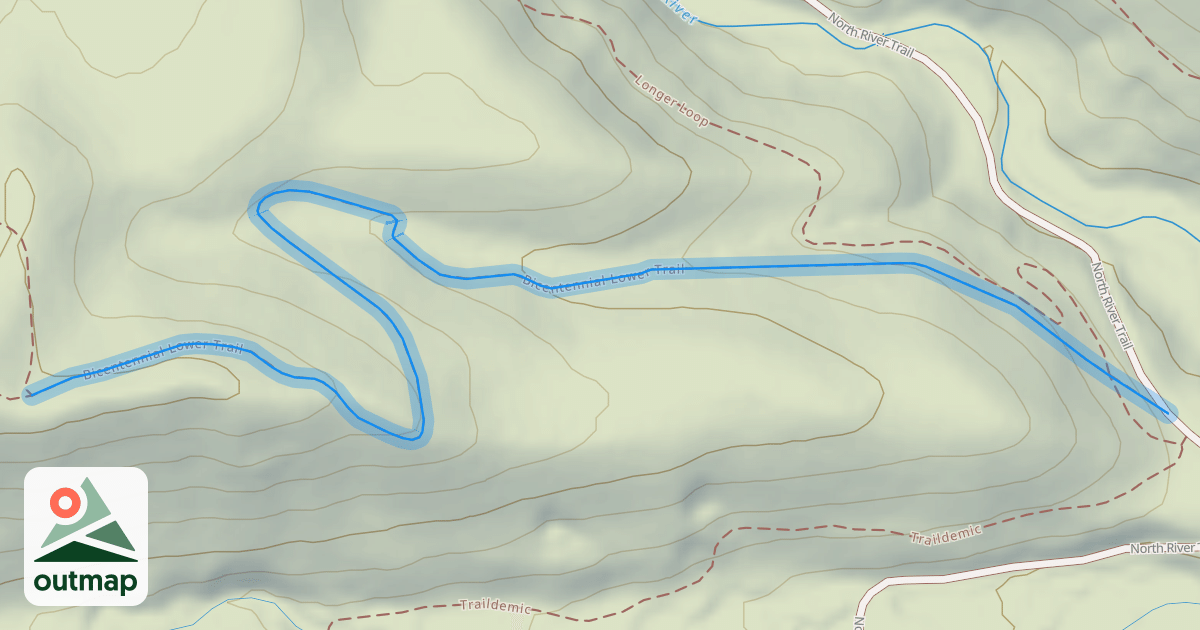 Map of Bicentennial Lower Trail