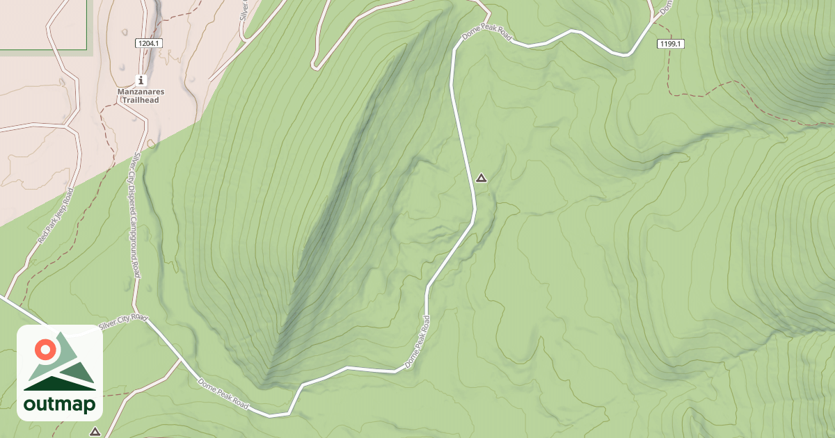 Map of DOME PEAK