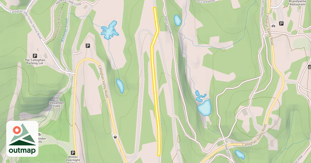 Map of Porter's Glide
