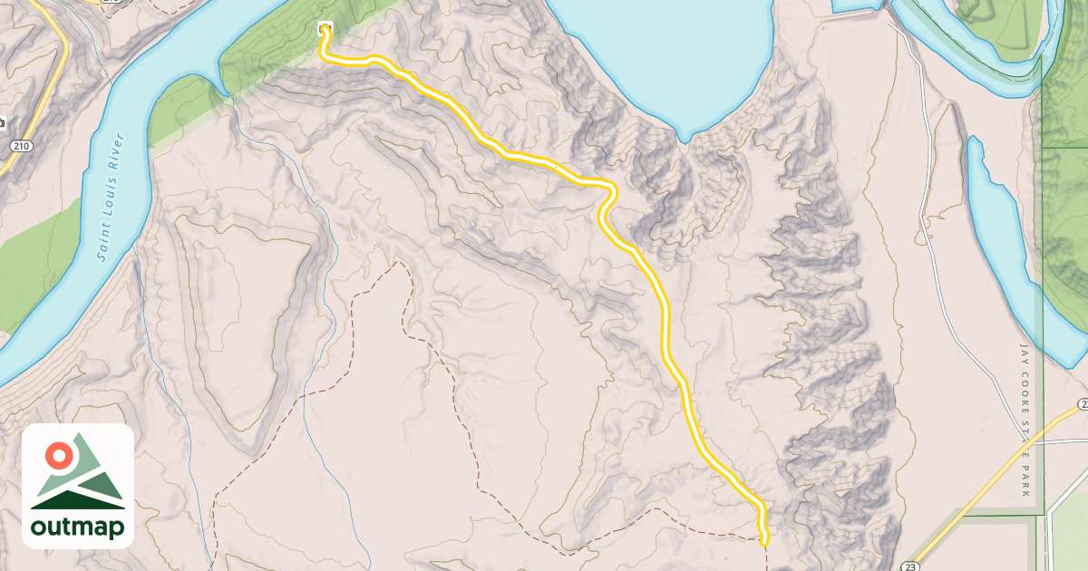 Map of High Trail
