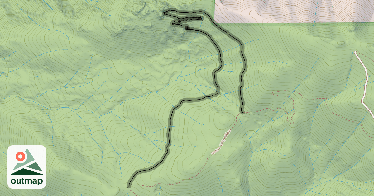 Map of Indian Falls Ridge 2