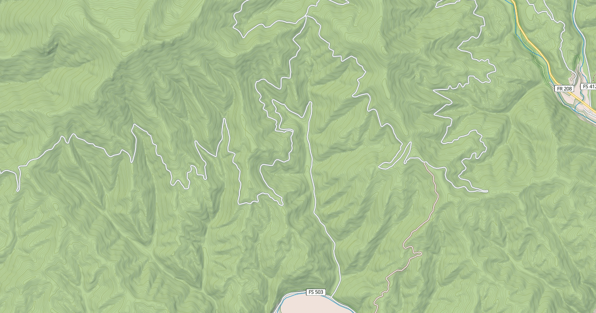 Map preview of BROWN CREEK DOWNEY CREEK