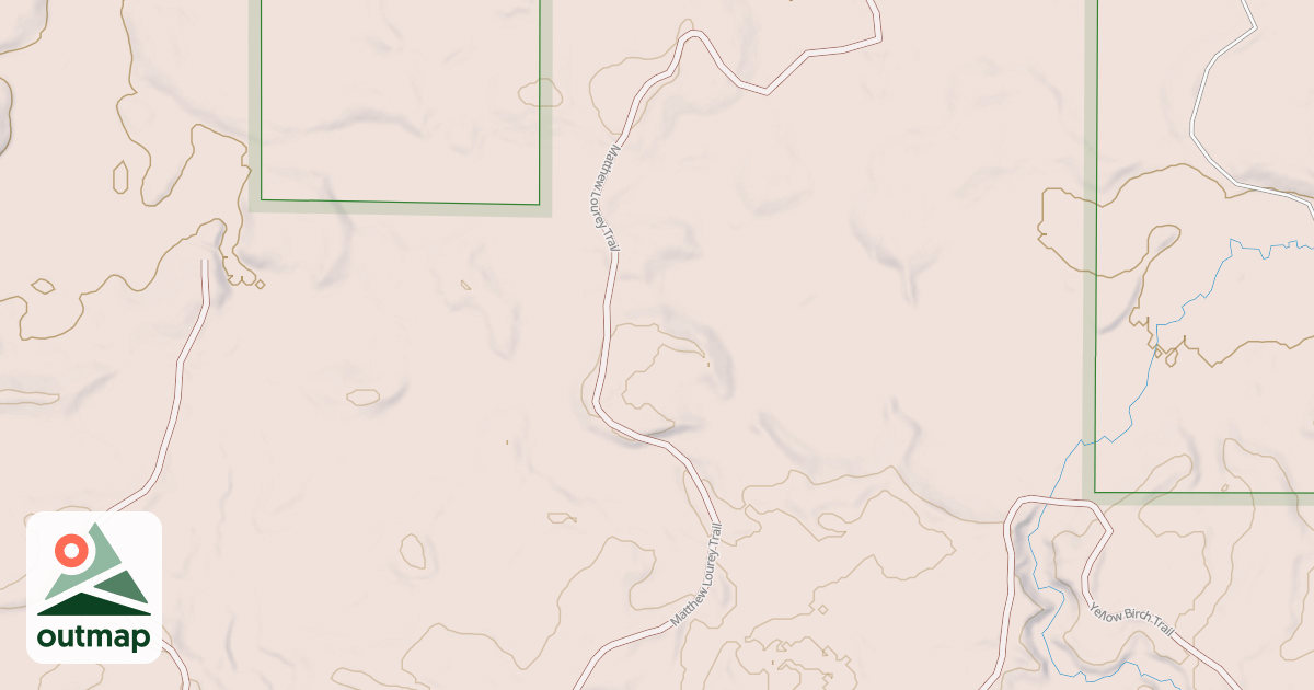 Map of Matthew Lourey State Trail