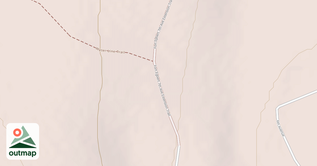 Map of Fort Egbert 7th Ave Extension Trail