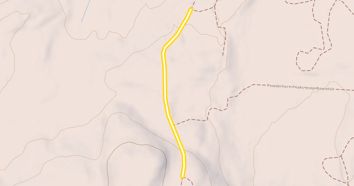 Map preview of Powderhorn Loop