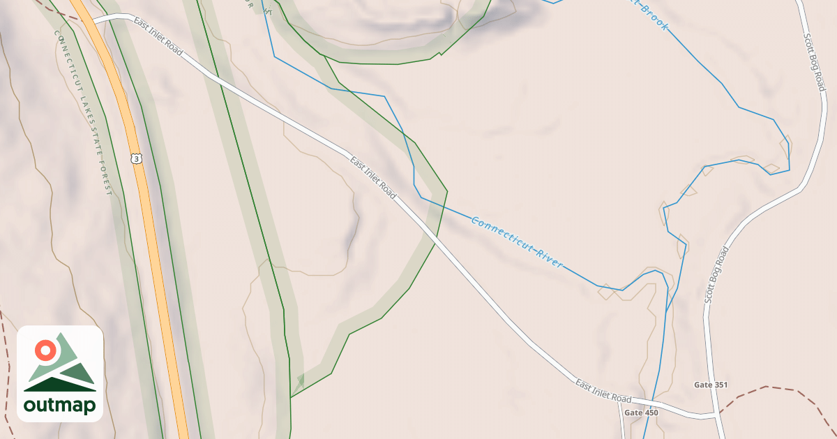 Map of Moose Brook Trail