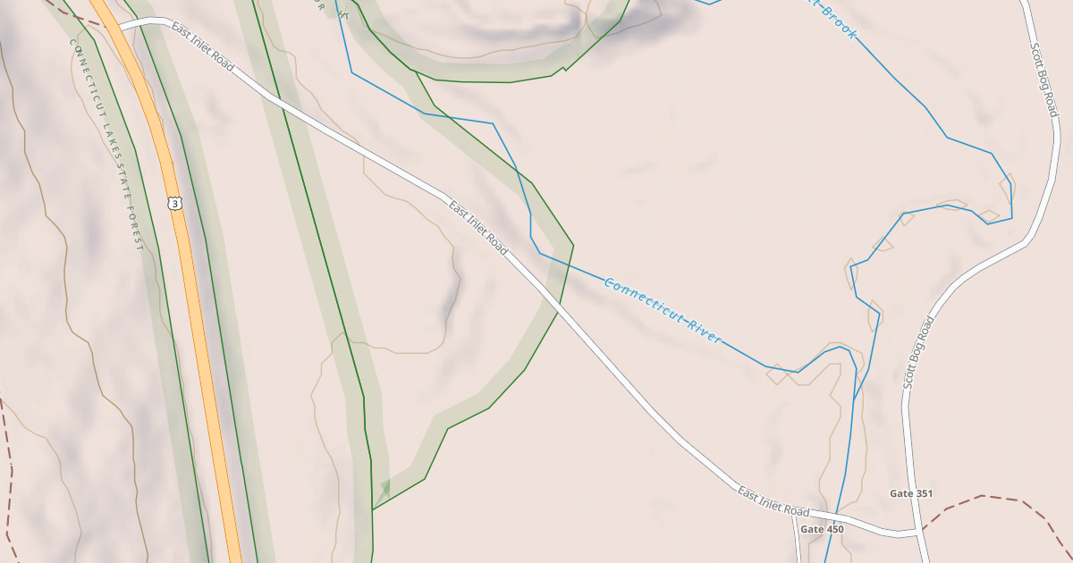 Map preview of Moose Brook Trail
