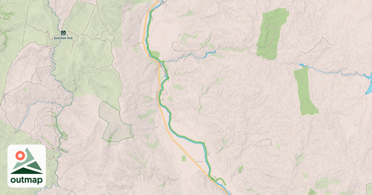 Map of Clutha Gold Trail