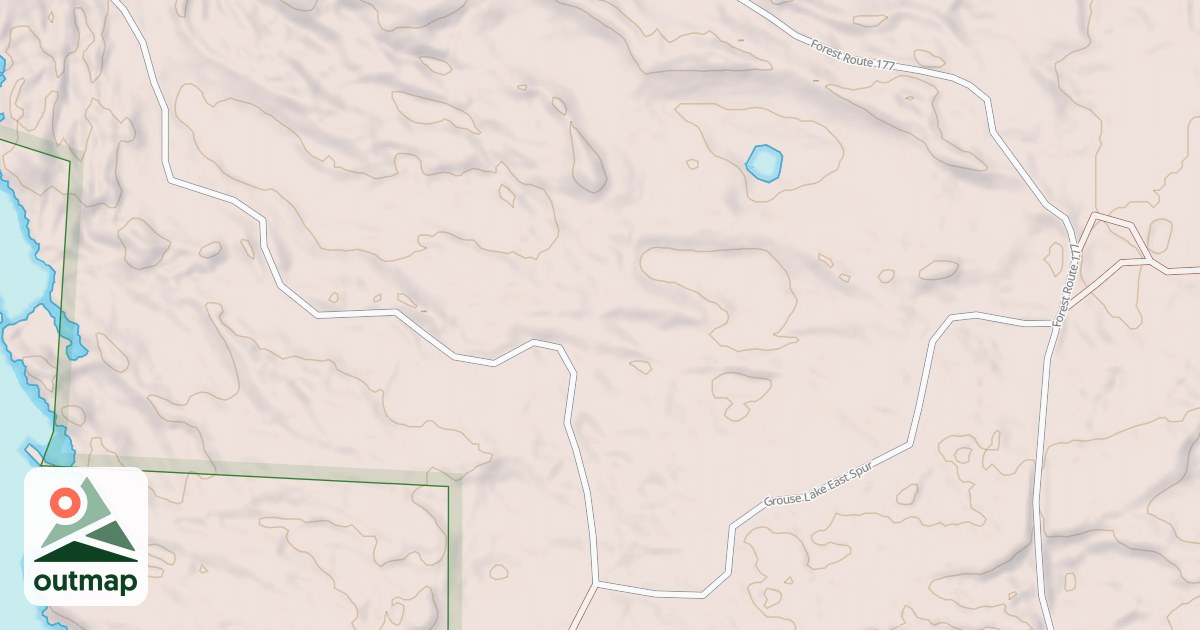Map of GROUSE LAKE SPUR E