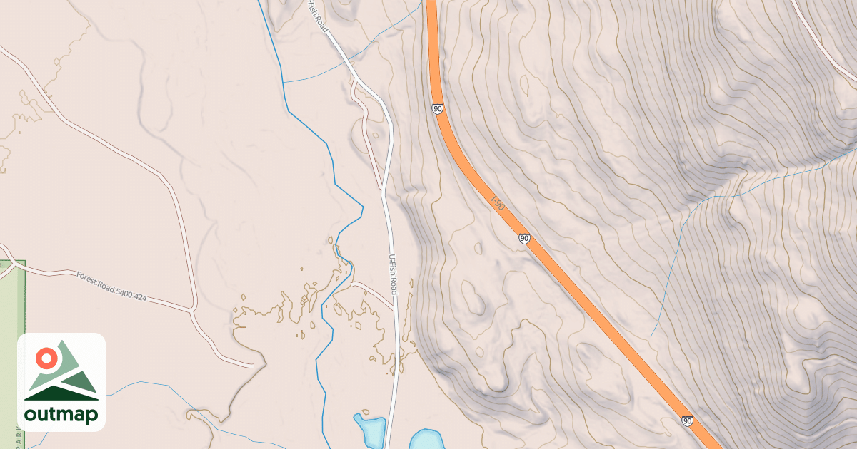 Map of CASCADE SPUR