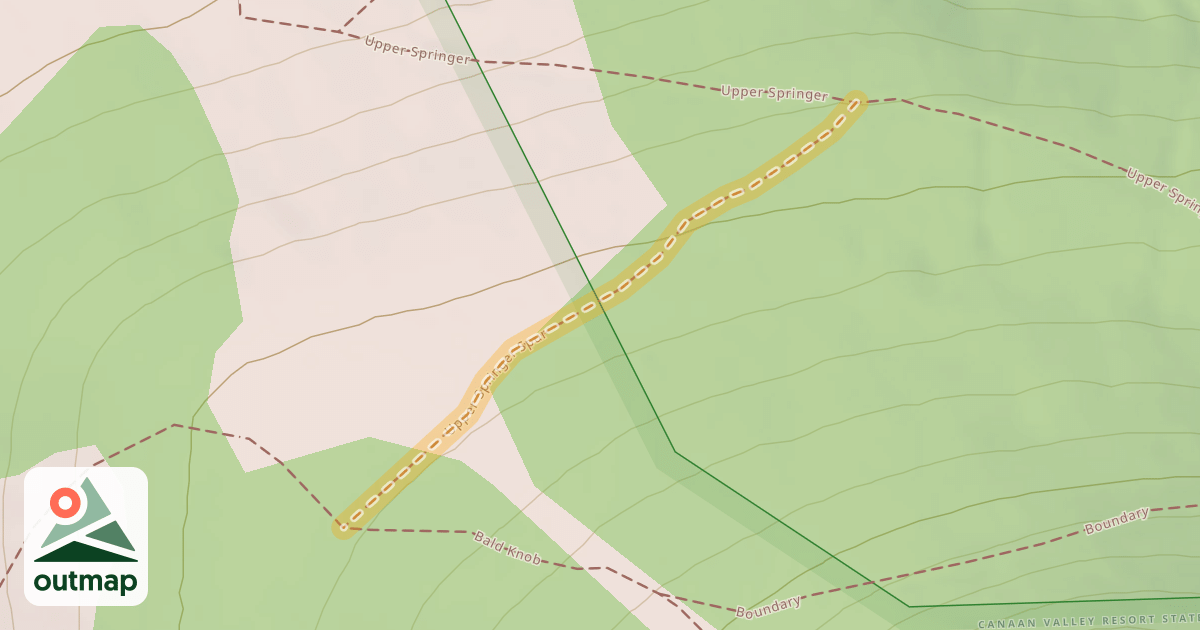Map of Upper Springer Spur