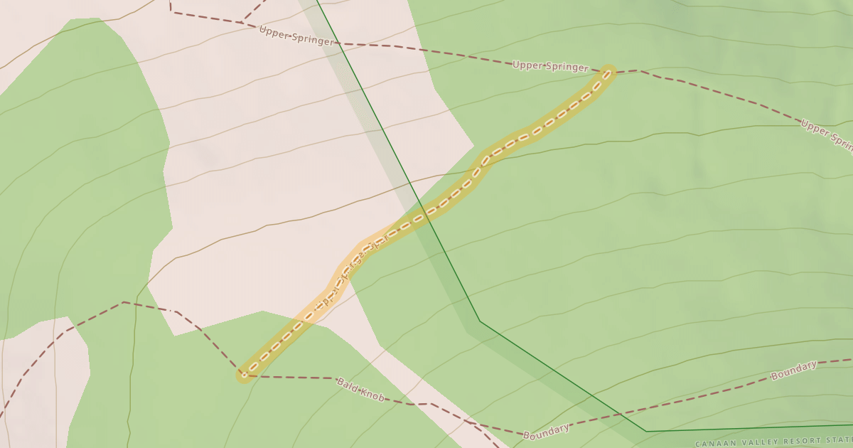 Map preview of Upper Springer Spur
