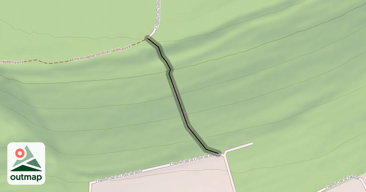 Map of Descente de la ligne 63kV
