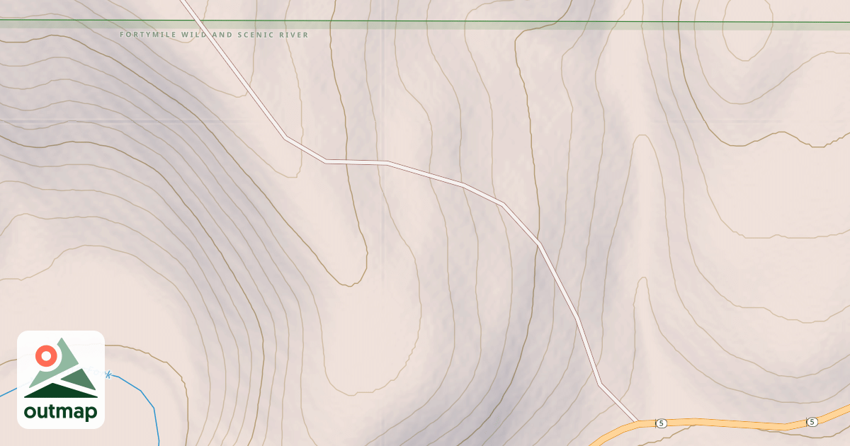 Map of Chicken Ridge Trail