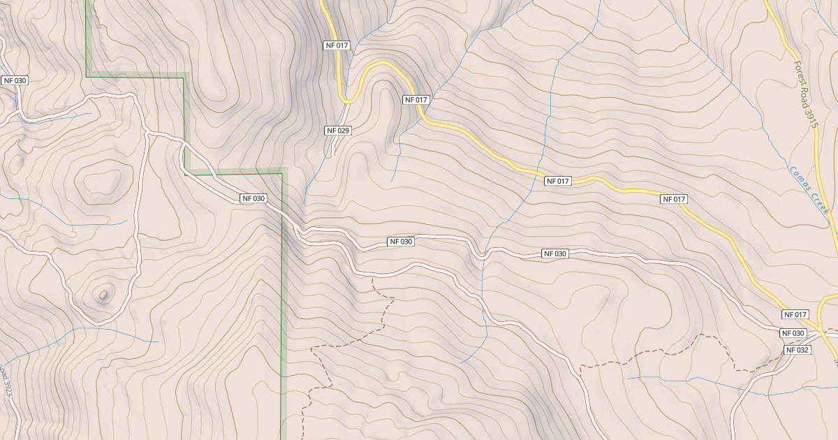 Map preview of BULLARD SPUR