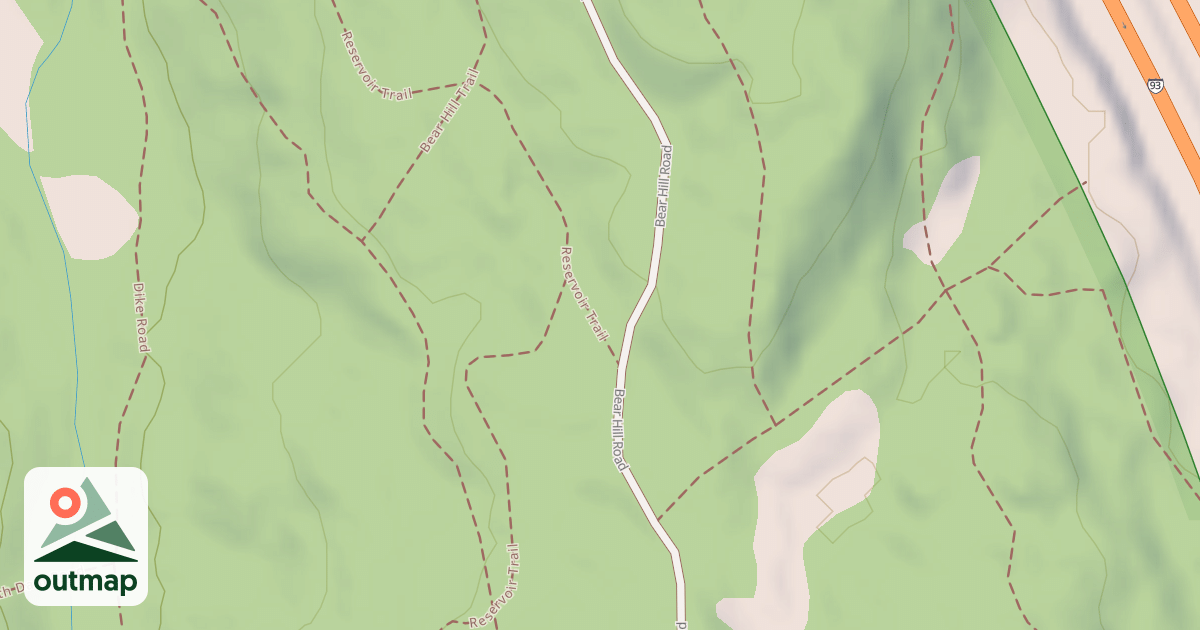 Map of Mountain Bike Loop