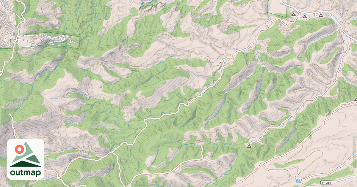 Map of CORRAL CANYON