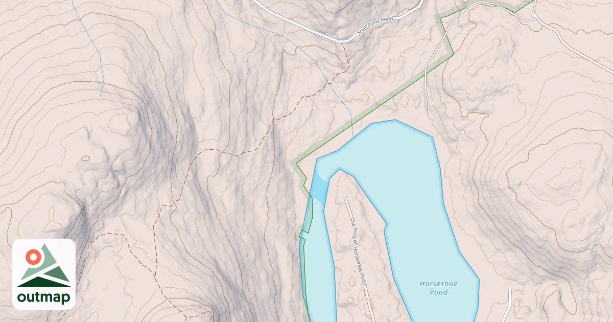Map of HORSESHOE POND