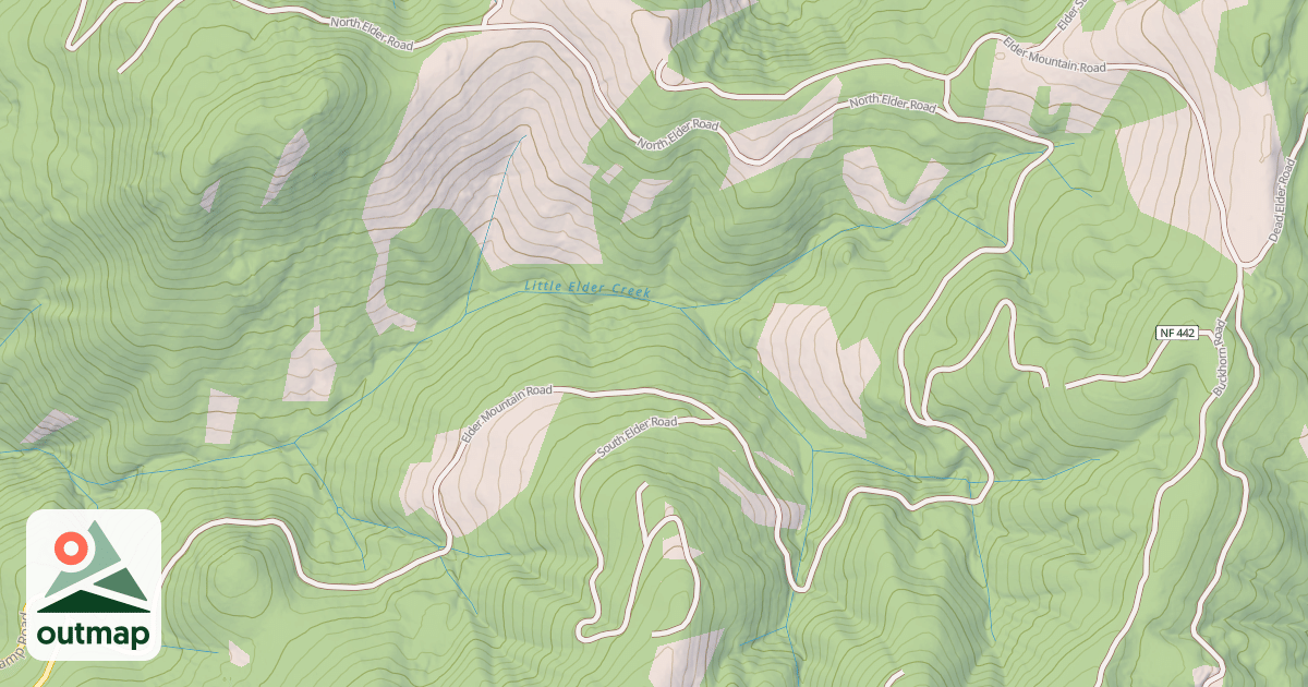 Map of ELDER MTN