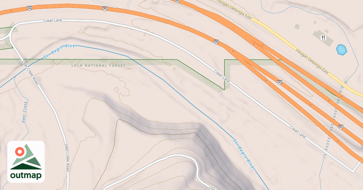 Map of DEER CREEK
