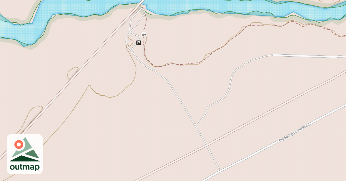 Map of BIG SPRINGS BOAT LANDING