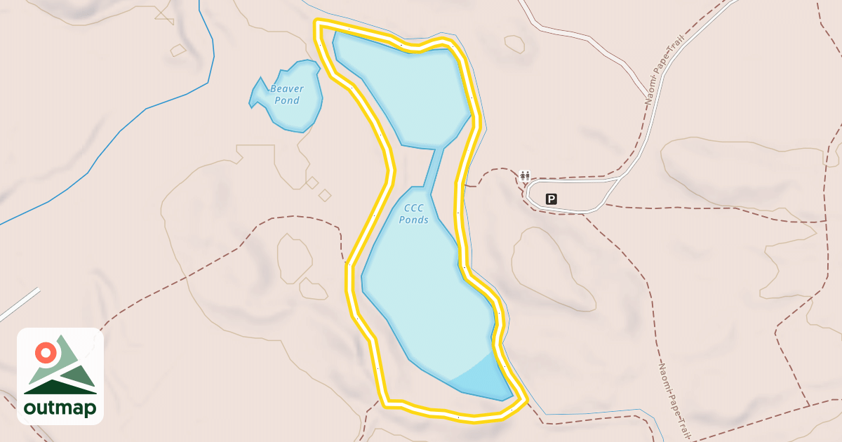 Map of CCC Ponds Trail