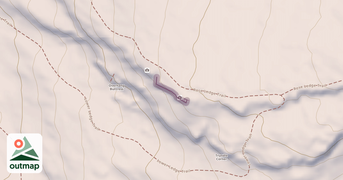 Map of Rose Ledge Upper Tier