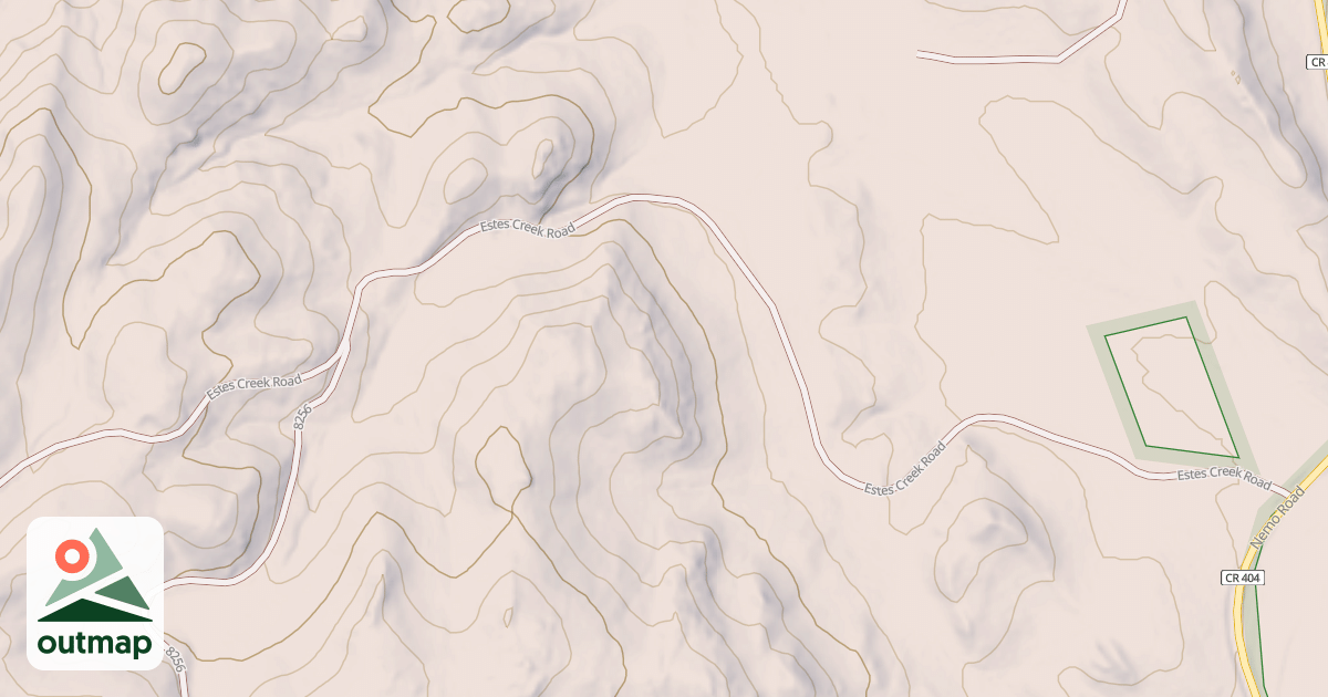 Map of ESTES CREEK