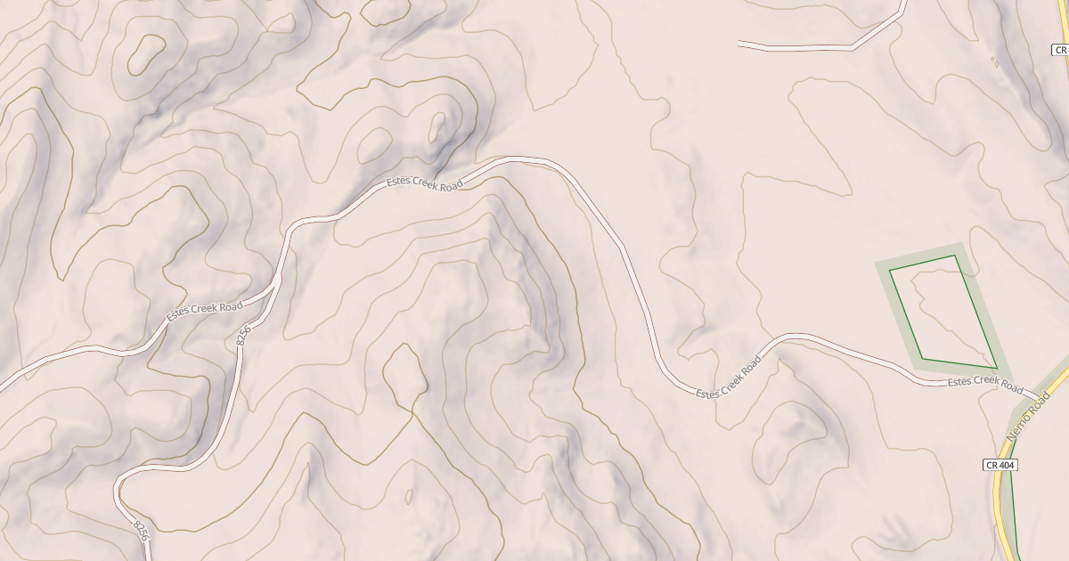 Map preview of ESTES CREEK