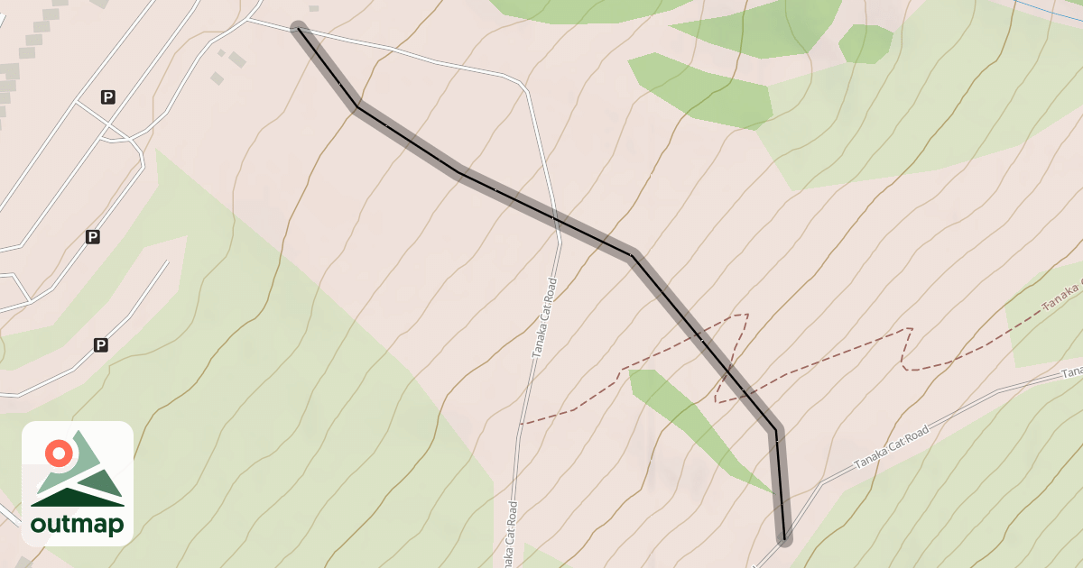 Map of Tanaka Hill