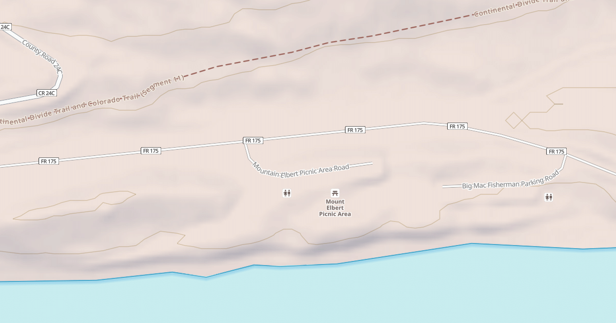Map preview of MT ELBERT PICNIC AREA
