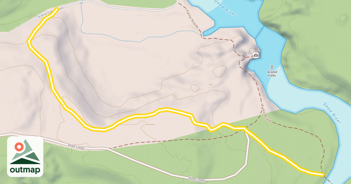 Map of Maine Huts Trail