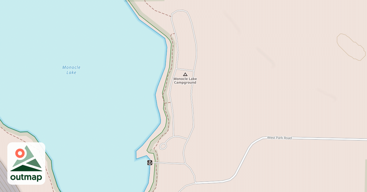 Map of MONOCLE LAKE CAMP GROUND