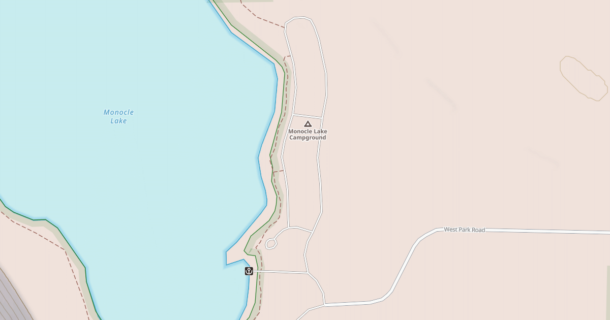 Map preview of MONOCLE LAKE CAMP GROUND