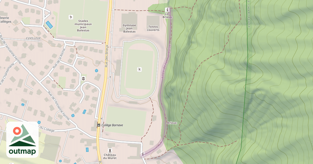Map of Allée de la marquise