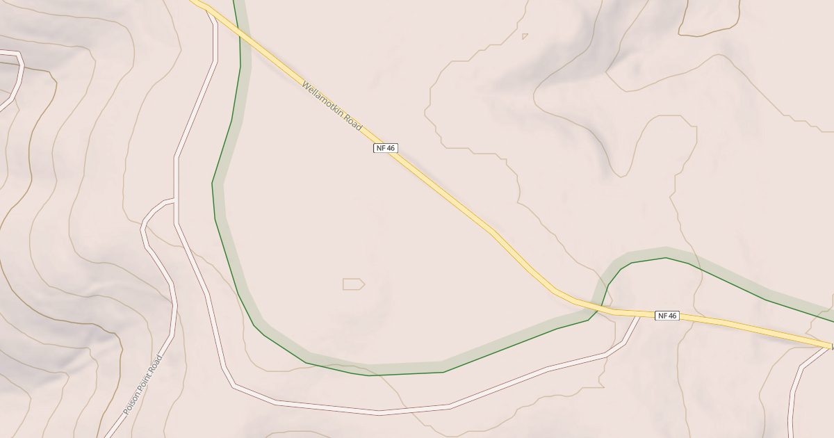 Map preview of USFS National Forest System Roads {071D59A3-F7D2-48EE-B44B-45FF14ED7A41}