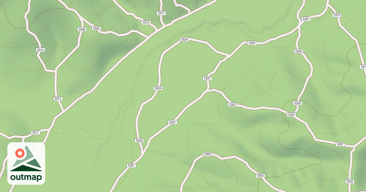 Map of USFS Motor Vehicle Use Map Trails 19446