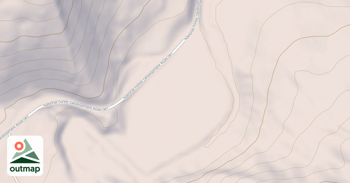 Map of MCCOY FLAT