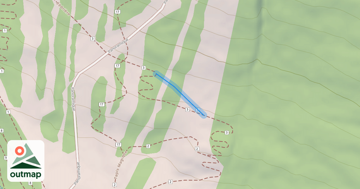 Map of La Traverse