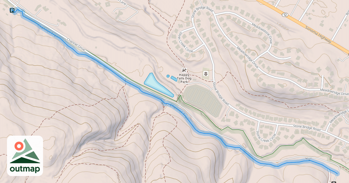Map of Channel Trail