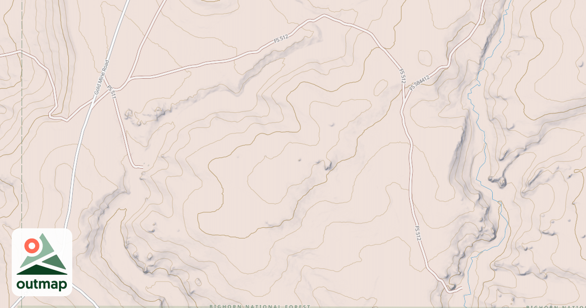 Map of POWDER GOLD