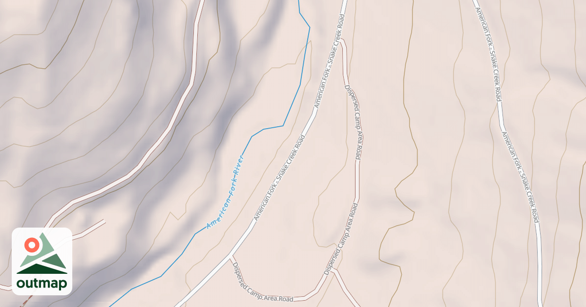Map of DISPERSED CAMP AREA