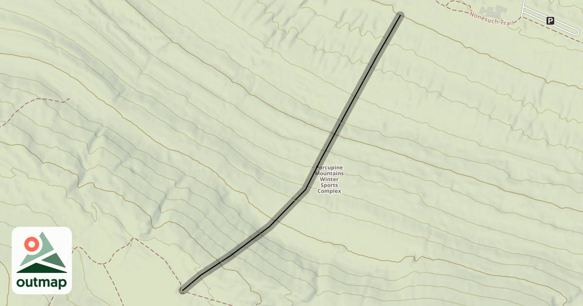 Map of Porcupine Glades